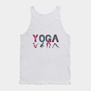 yoga poses, heart rate meditation namaste Tank Top